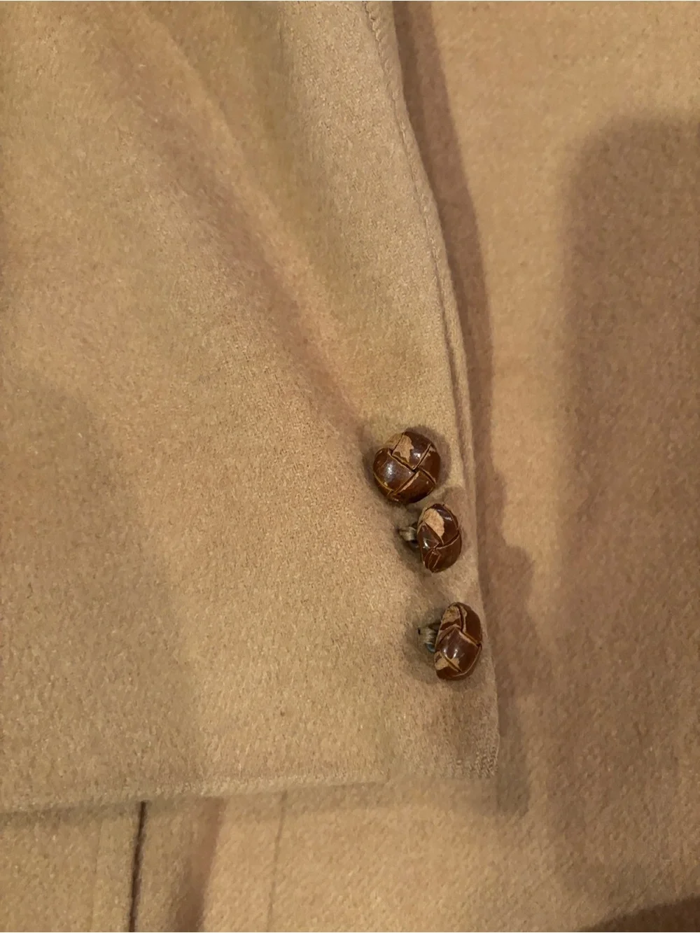 Vintage 1970s Littler Seattle Camel Wool Blazer Sport Coat German Made Flawed